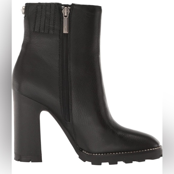 KARL LAGERFELD PARIS STYLE PEPPY BLACK GRAIN LEATHER BOOTIE SIZE 7.5 - Picture 8 of 15